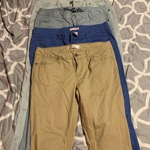 4 pairs juniors pants